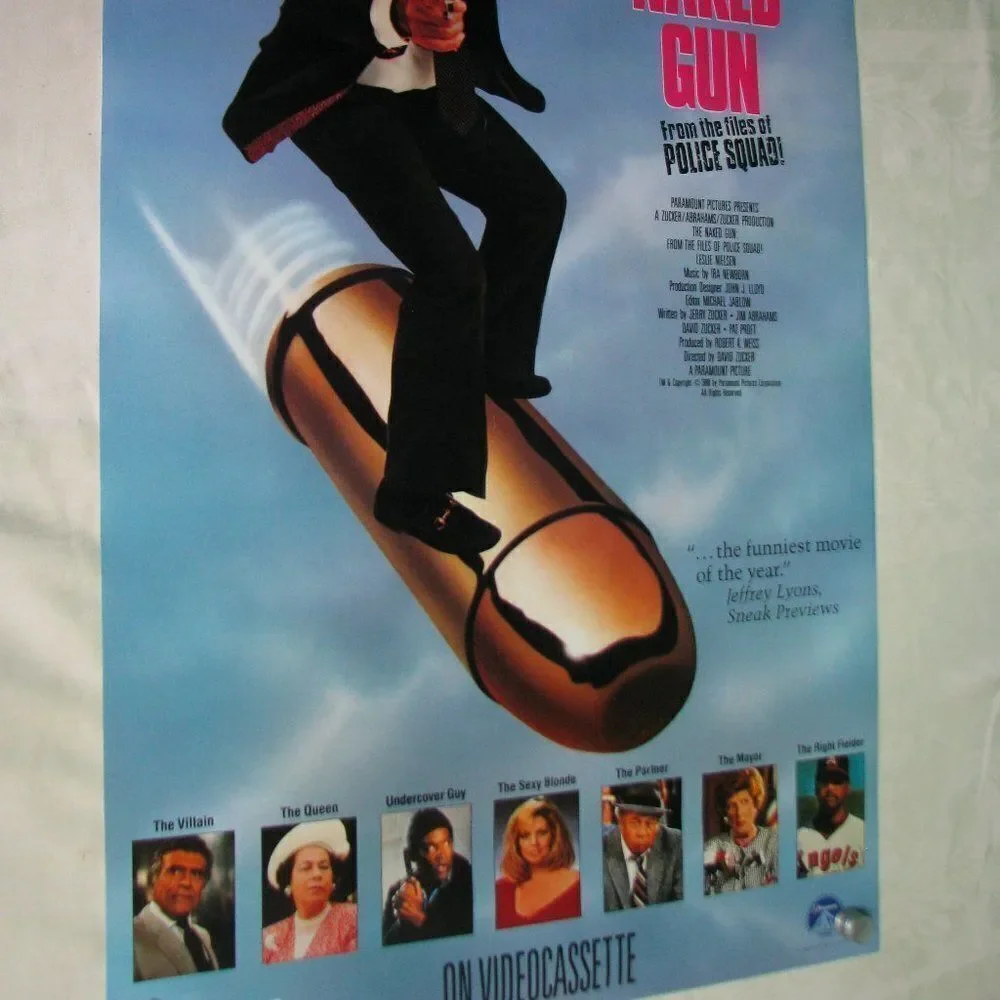 Vintage The Naked Gun Movie Poster